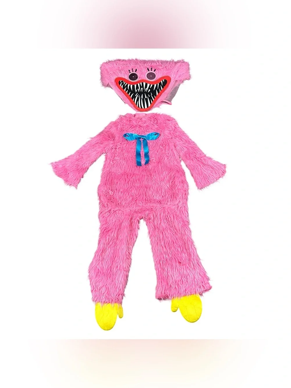 Poppy Playtime Kissy Missy Deluxe Costume Girls S 4-6X Pink Furry Mask
